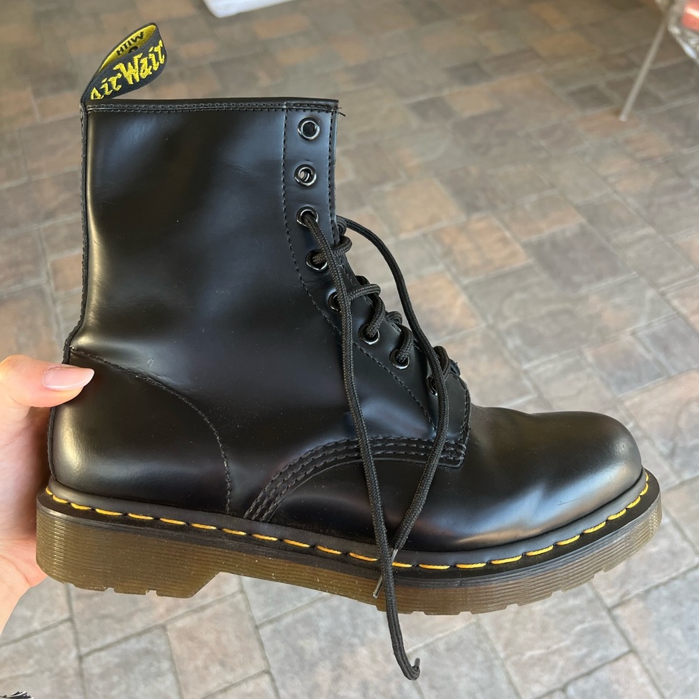 Black Dr. Martens Leather Boots